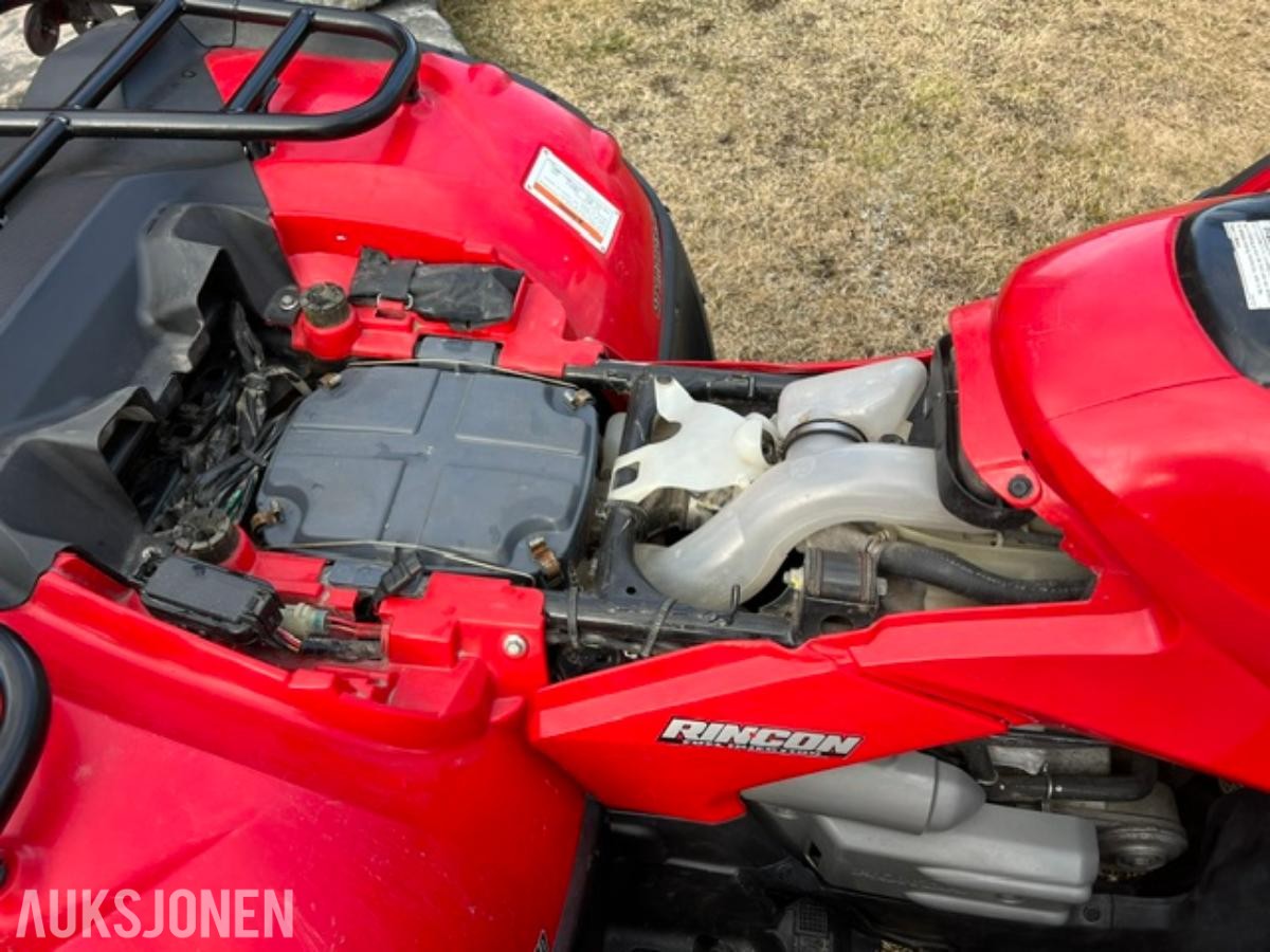 2009 Honda Rincon 680 Vinsj Hengerfeste Brøyteskjær