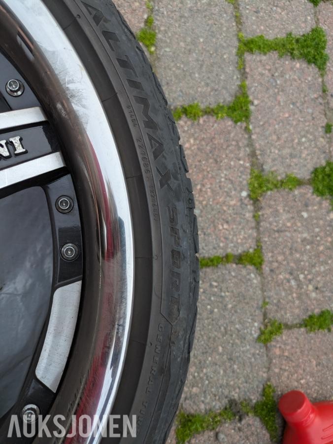 2026 Vertine felger, 19'' med Minerva dekk 225/35/19