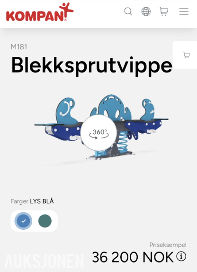 2026 Kompan Blekksprut vippe M18110-01p