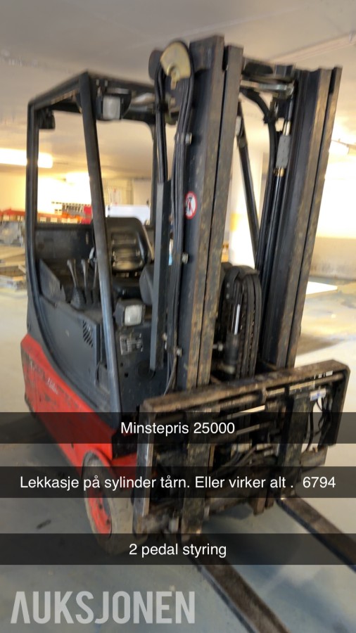 Linde ET16 MOTVEKT TRUCK ELETRISK