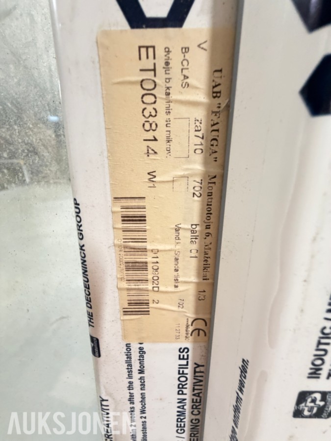 PVC-VINDU 79 X 49 CM – VENTAWINDOWS – HVIT UTFØRELSE