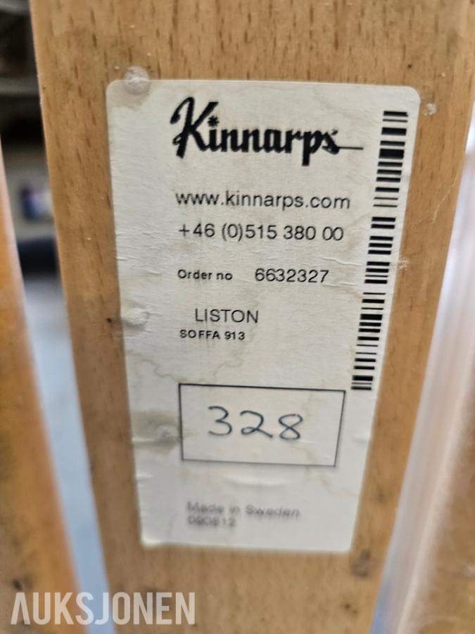 8 stk -  Kinnarps Liston Benk