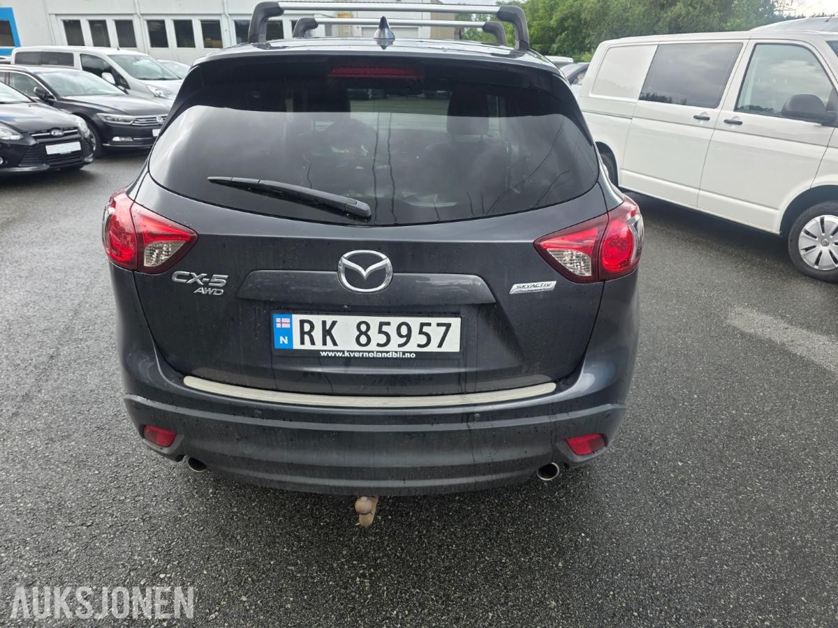 2015 Mazda CX-5, 2,2D 150HK/AUTOMAT/AWD 4X4/OPTIMUM/TILHENGERFESTE/NAVI/KAMERA/SKINN EL.SETER/, 186100km
