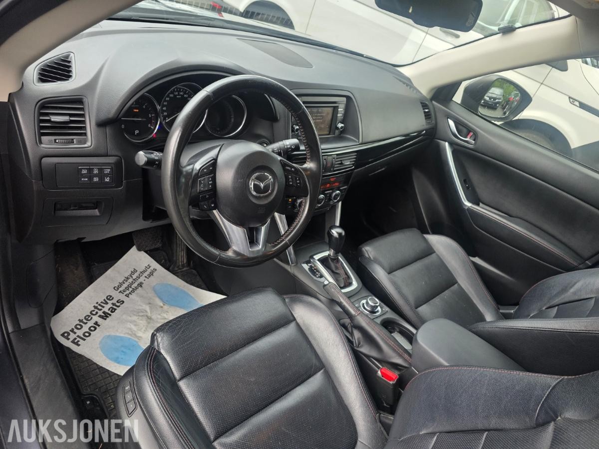 2015 Mazda CX-5, 2,2D 150HK/AUTOMAT/AWD 4X4/OPTIMUM/TILHENGERFESTE/NAVI/KAMERA/SKINN EL.SETER/, 186100km