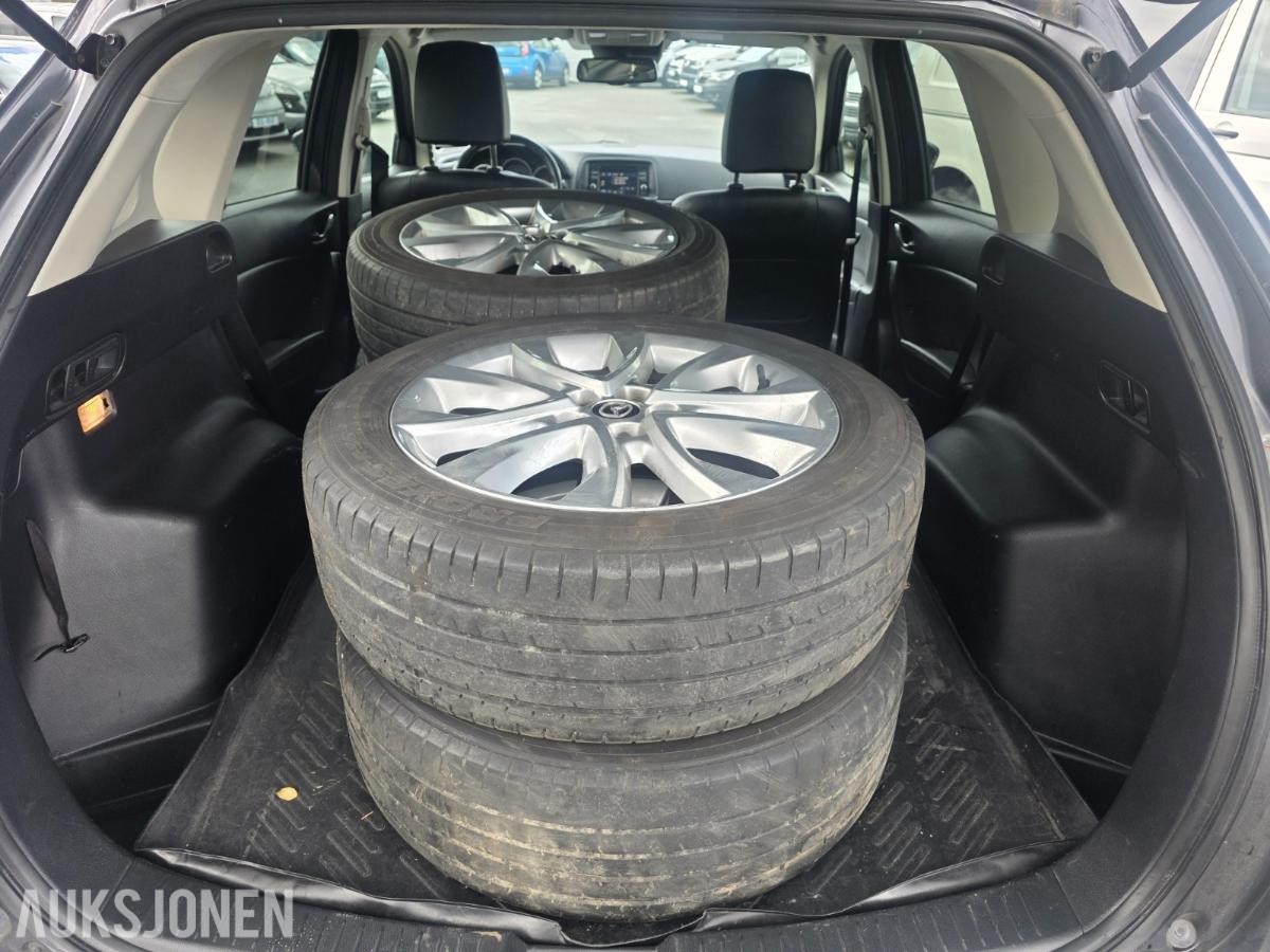 2015 Mazda CX-5, 2,2D 150HK/AUTOMAT/AWD 4X4/OPTIMUM/TILHENGERFESTE/NAVI/KAMERA/SKINN EL.SETER/, 186100km