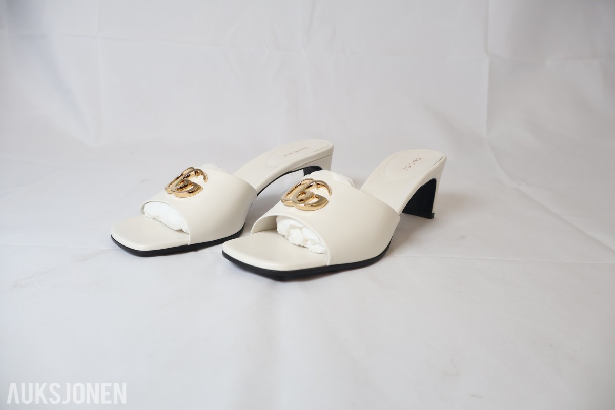 TOLLAUKSJON - Gucci Women's Slide Sandal with Double G