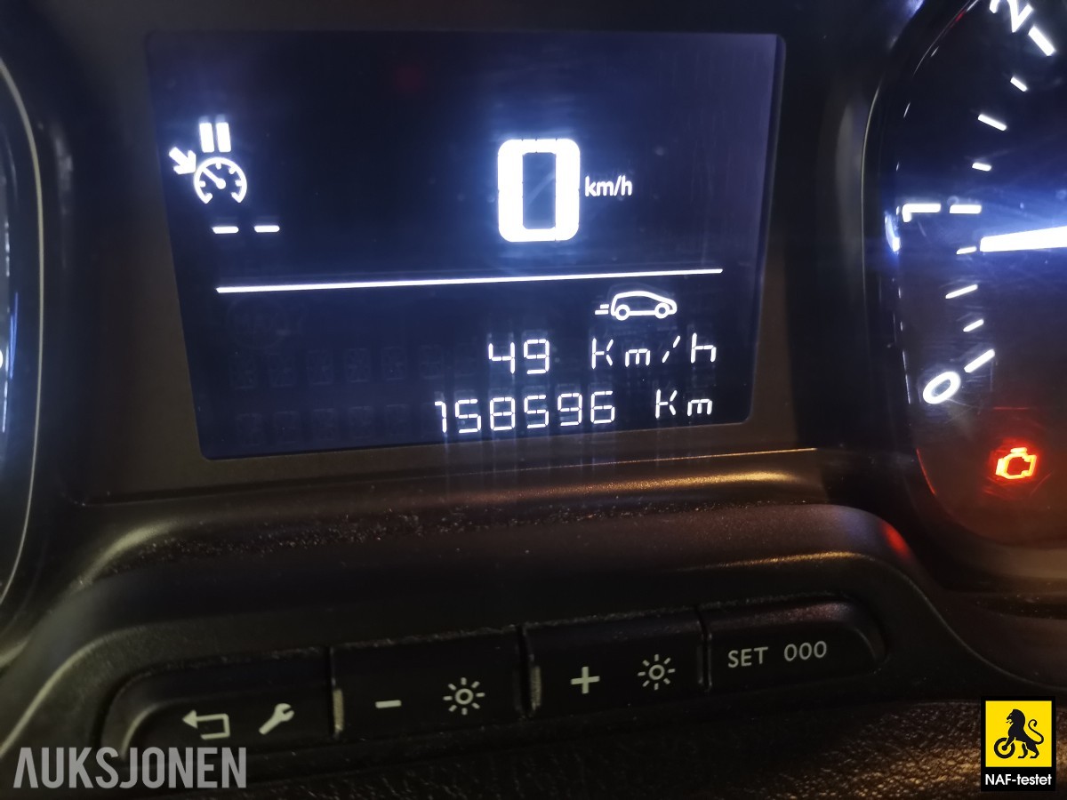 2018 Citroen JUMPY 2.0 HDI 122HK HENGERFESTE KAMERA CRUISE DELSKINN