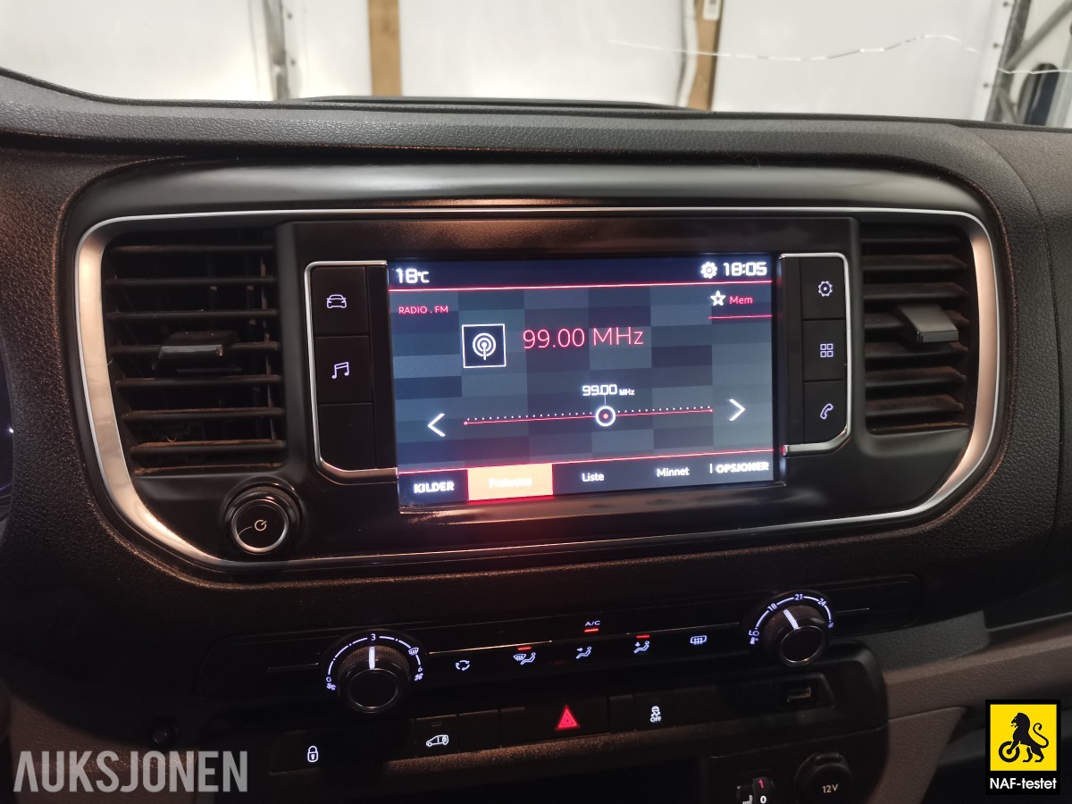2018 Citroen JUMPY 2.0 HDI 122HK HENGERFESTE KAMERA CRUISE DELSKINN