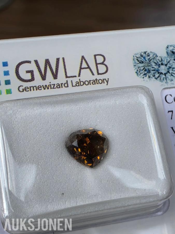 1.05CT FANCY NATURLIG DIAMANT! GWLAB SERTIFIKAT!