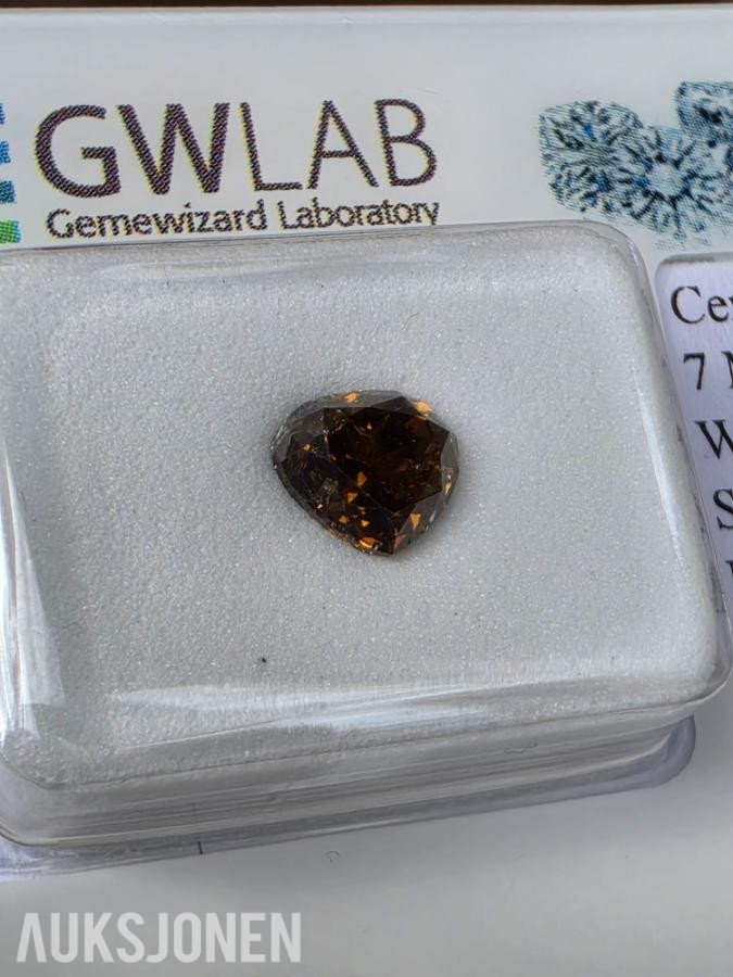 1.05CT FANCY NATURLIG DIAMANT! GWLAB SERTIFIKAT!