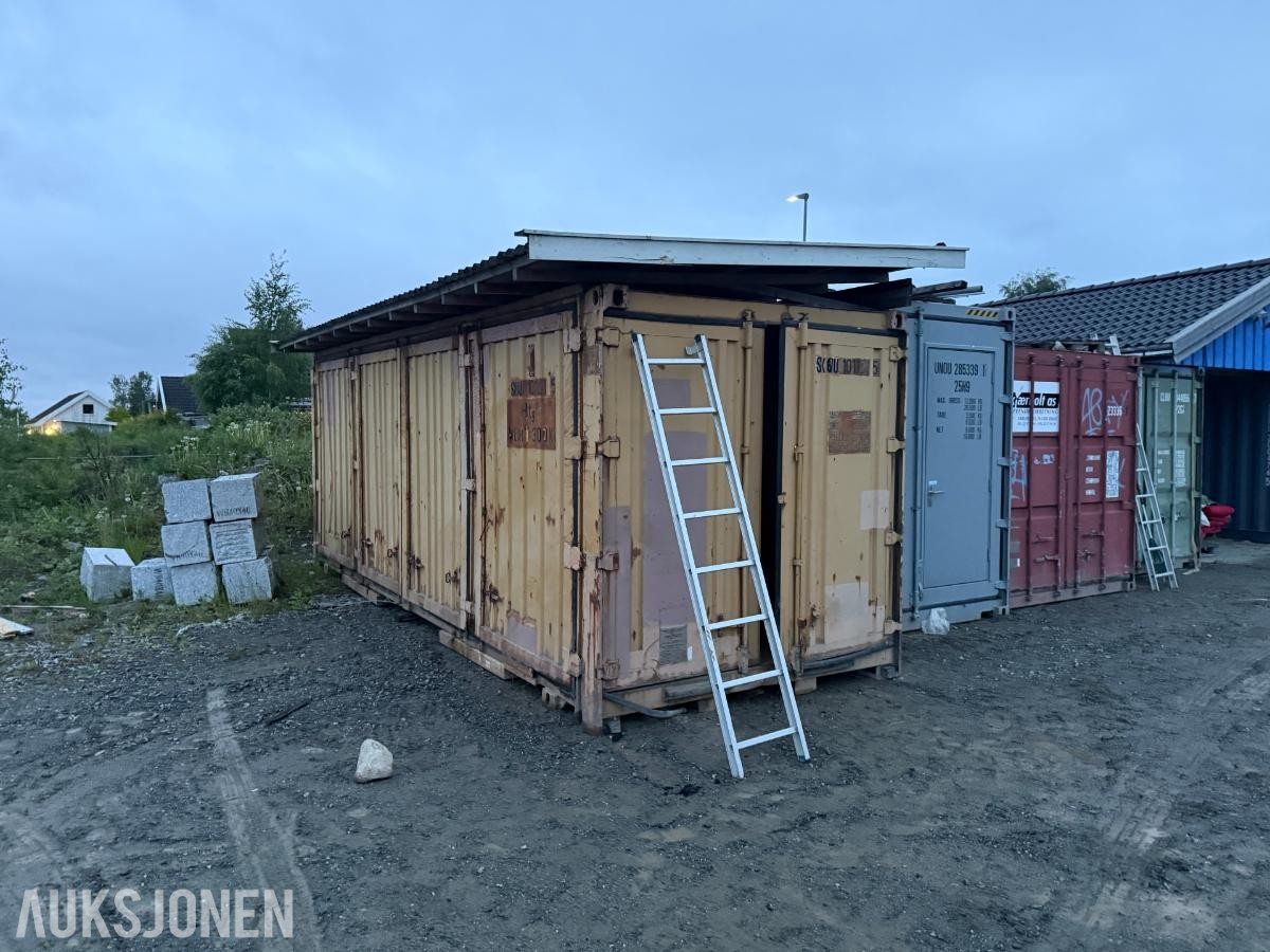 Container 20 fot Med ekstra tak