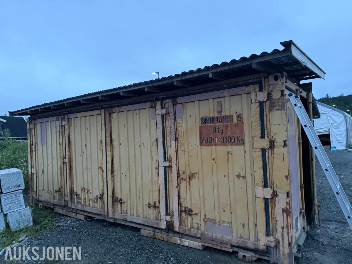 Container 20 fot Med ekstra tak
