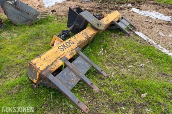 Skogsrive til gravemaskin S40 feste