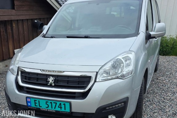 2017 Peugeot Partner TAKSTATIV S+V DEKK  EU OK 10.2027 LAV KM 18800km