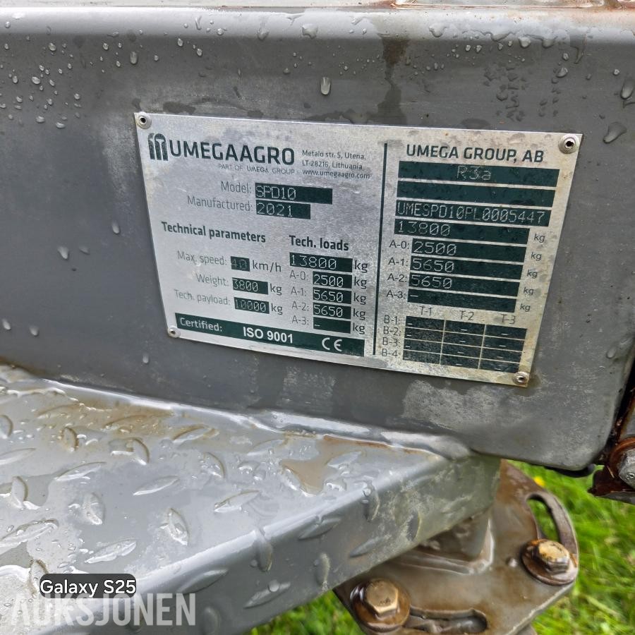 2021 Umega Agro SPD 10v Dumperhenger