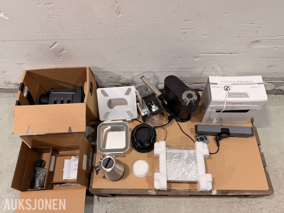 Kontorutstyr og elektronikk – Cisco, Logitech, Jabra, Nespresso, Leitz