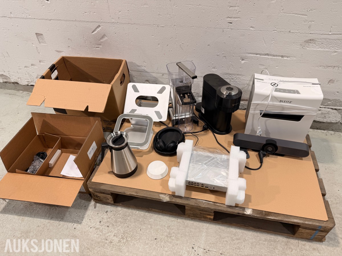 Kontorutstyr og elektronikk – Cisco, Logitech, Jabra, Nespresso, Leitz