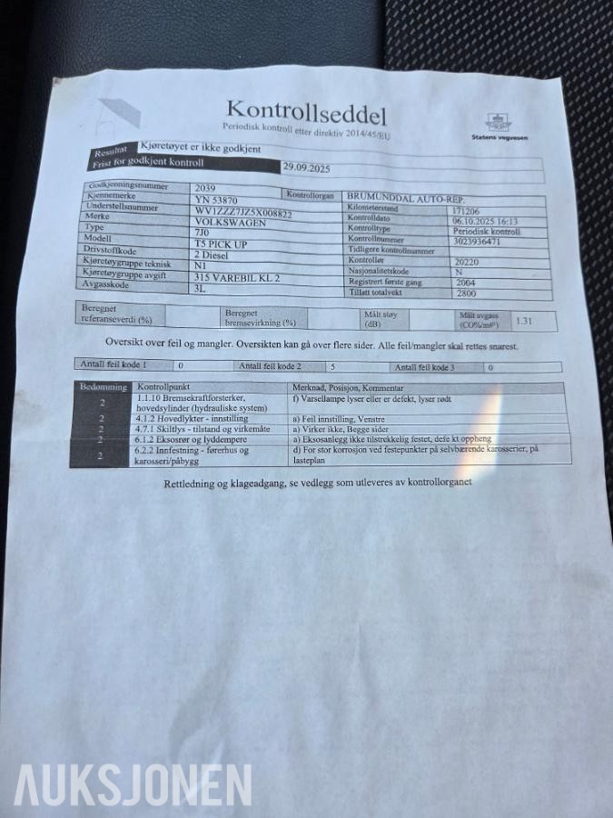 2005 Volkswagen Transporter, TRANSPORTER 1.9-105 
