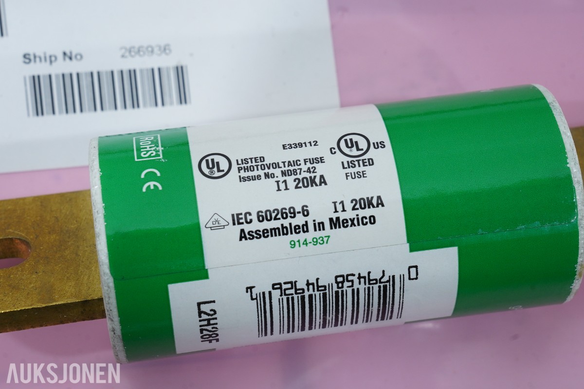 29 stk Littelfuse SPFJ200.X 200A 1000VDC gPV solcellesikringer Class J