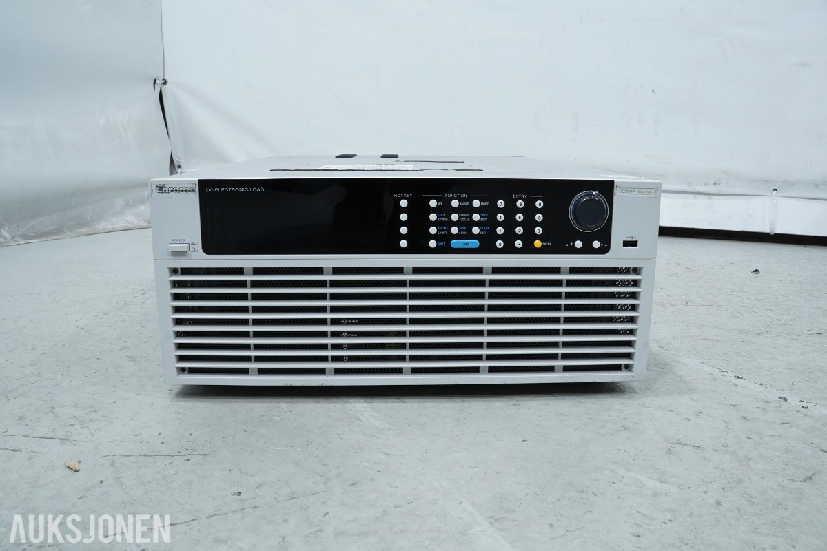Chroma 63204A-600-280 DC elektronisk last – 600V / 280A / 4kW med tilbehør