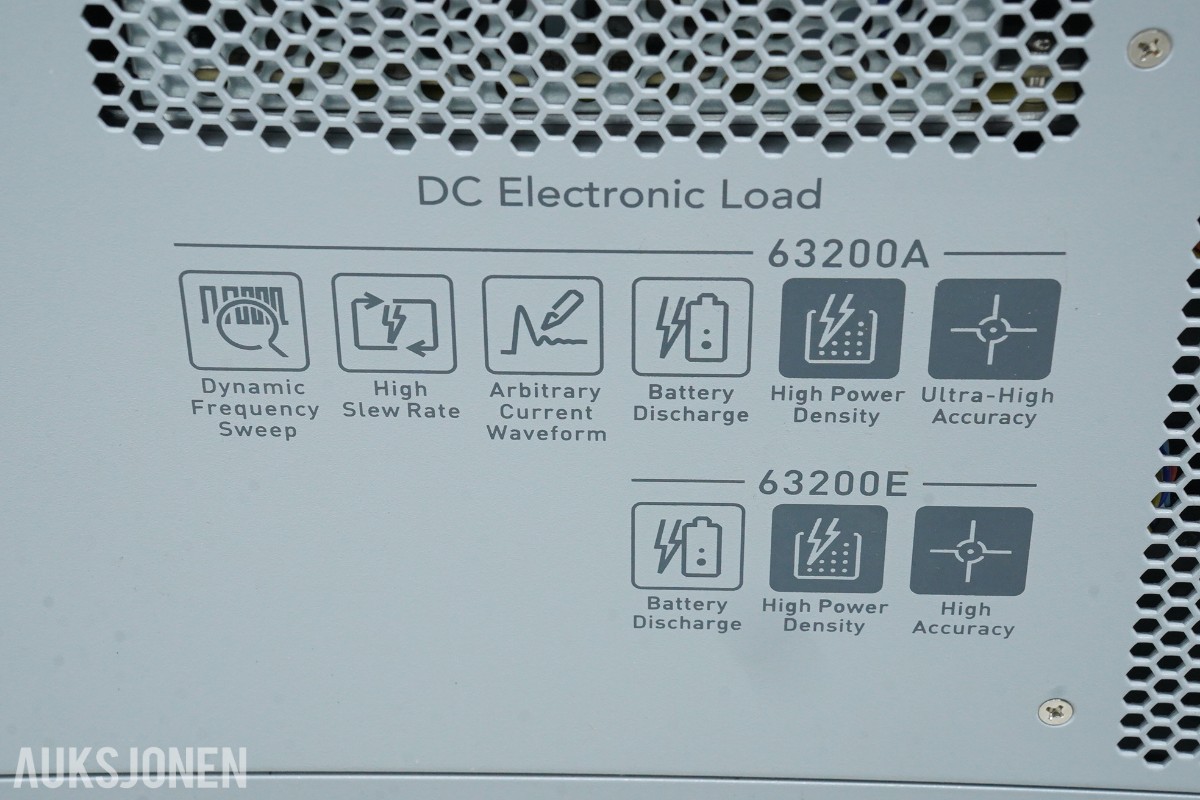 Chroma 63204A-600-280 DC elektronisk last – 600V / 280A / 4kW med tilbehør