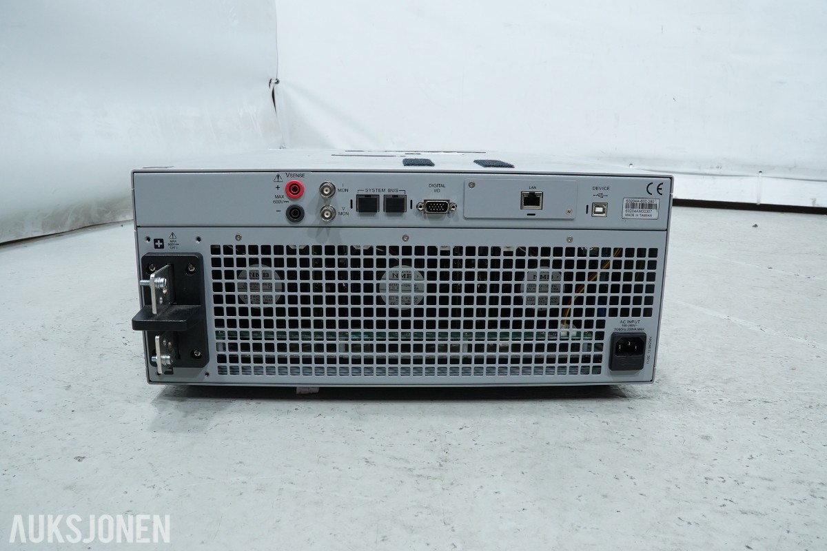 Chroma 63204A-600-280 DC elektronisk last – 600V / 280A / 4kW med tilbehør