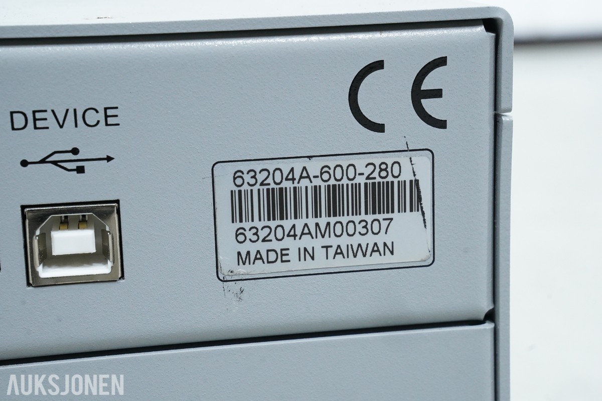 Chroma 63204A-600-280 DC elektronisk last – 600V / 280A / 4kW med tilbehør