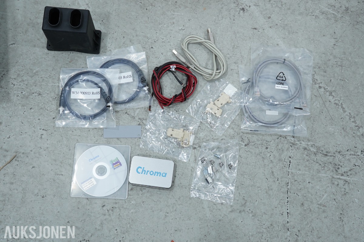 Chroma 63204A-600-280 DC elektronisk last – 600V / 280A / 4kW med tilbehør
