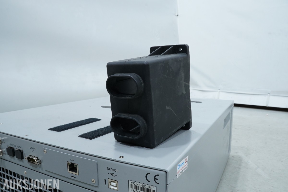 Chroma 63204A-600-280 DC elektronisk last – 600V / 280A / 4kW med tilbehør
