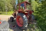 1974 Volvo BM650 traktor med frontlaster, lavt timeantall, repobjekt