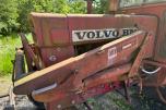 1974 Volvo BM650 traktor med frontlaster, lavt timeantall, repobjekt
