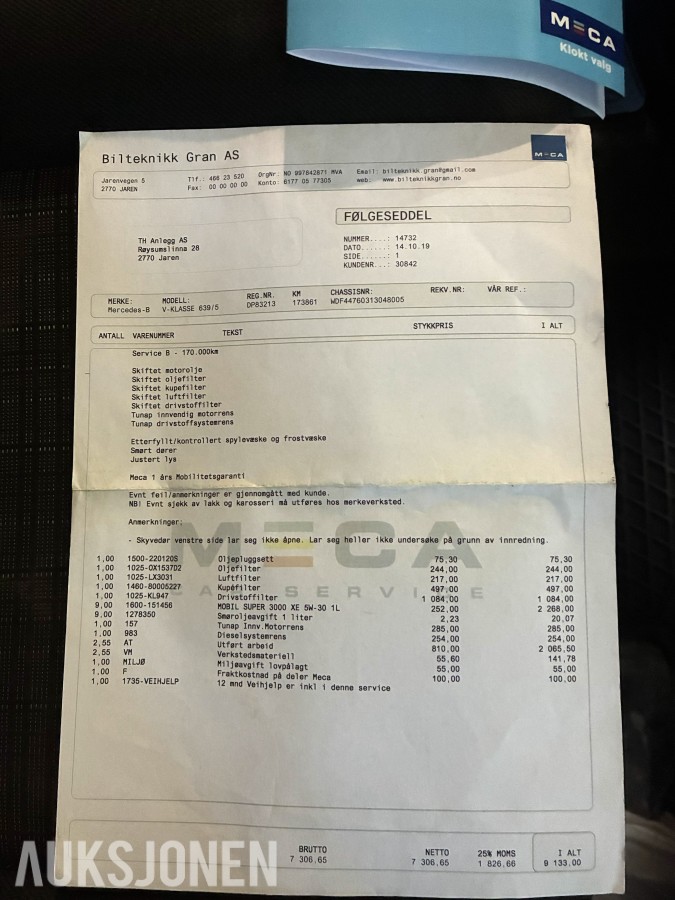 2015 Mercedes-Benz Vito 4MATIC AUTOMAT HENGERFESTE VARMER LED