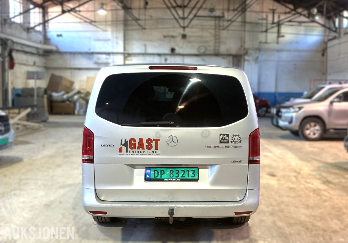 2015 Mercedes-Benz Vito 4MATIC AUTOMAT HENGERFESTE VARMER LED