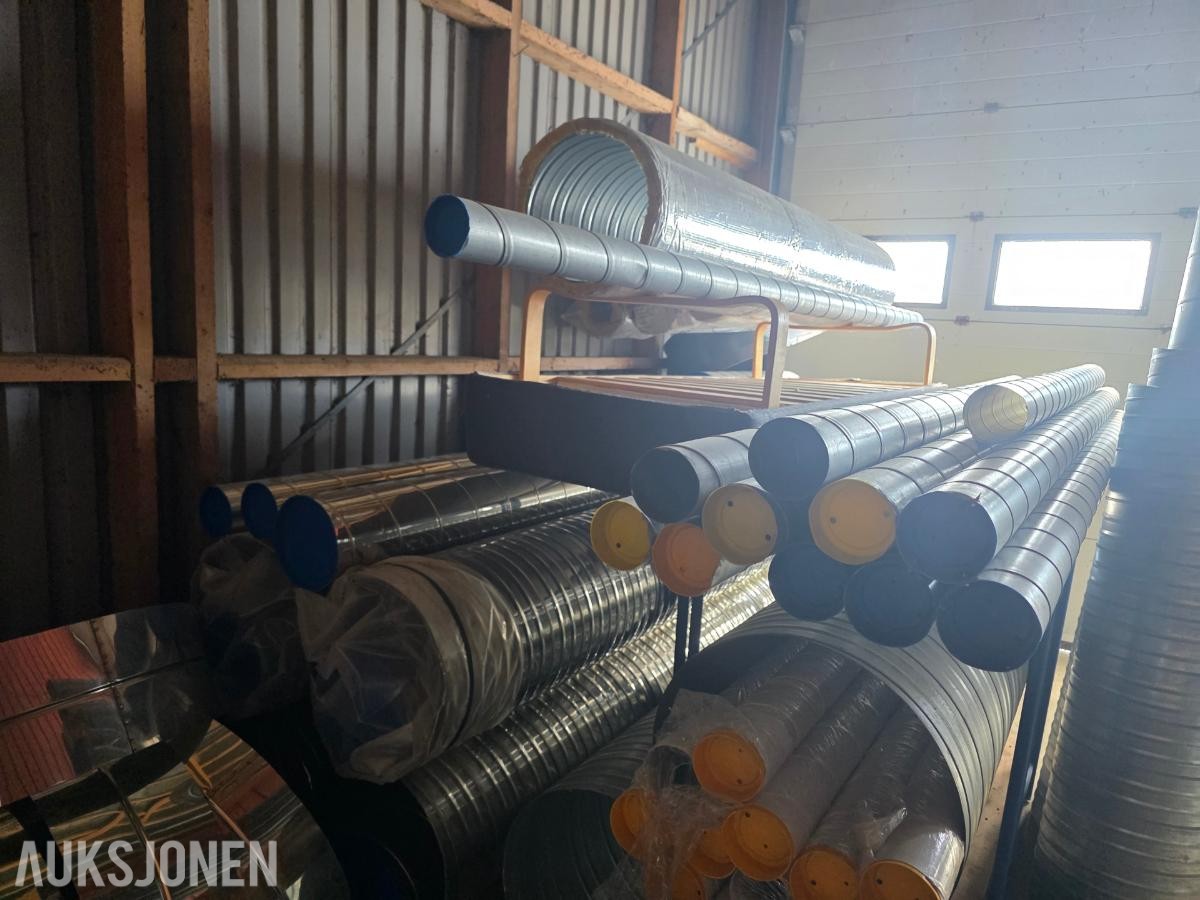 2000 Parti med nye ventilasjonsdeler – Spirodeler, lydfeller, ventiler, spjeld m.m.