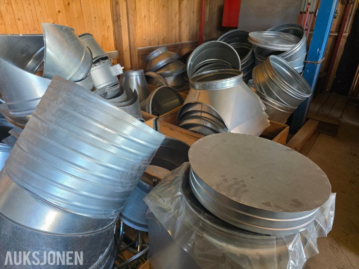 2000 Parti med nye ventilasjonsdeler – Spirodeler, lydfeller, ventiler, spjeld m.m.