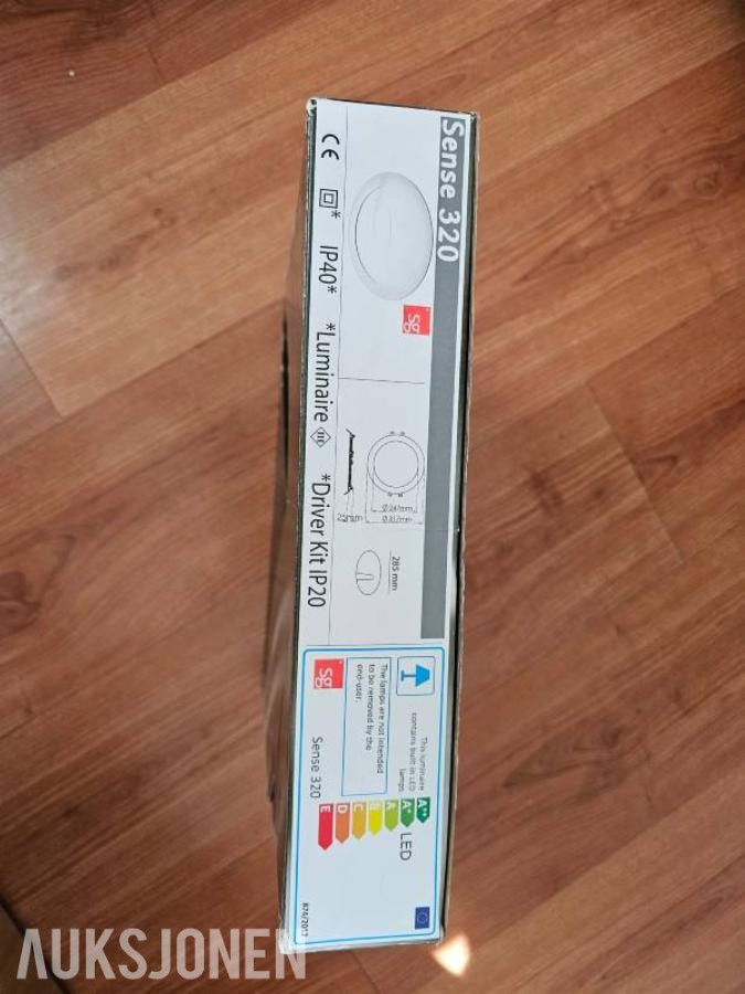 SG Sense 320 LED panel 3000K Hvit - 4stk.
