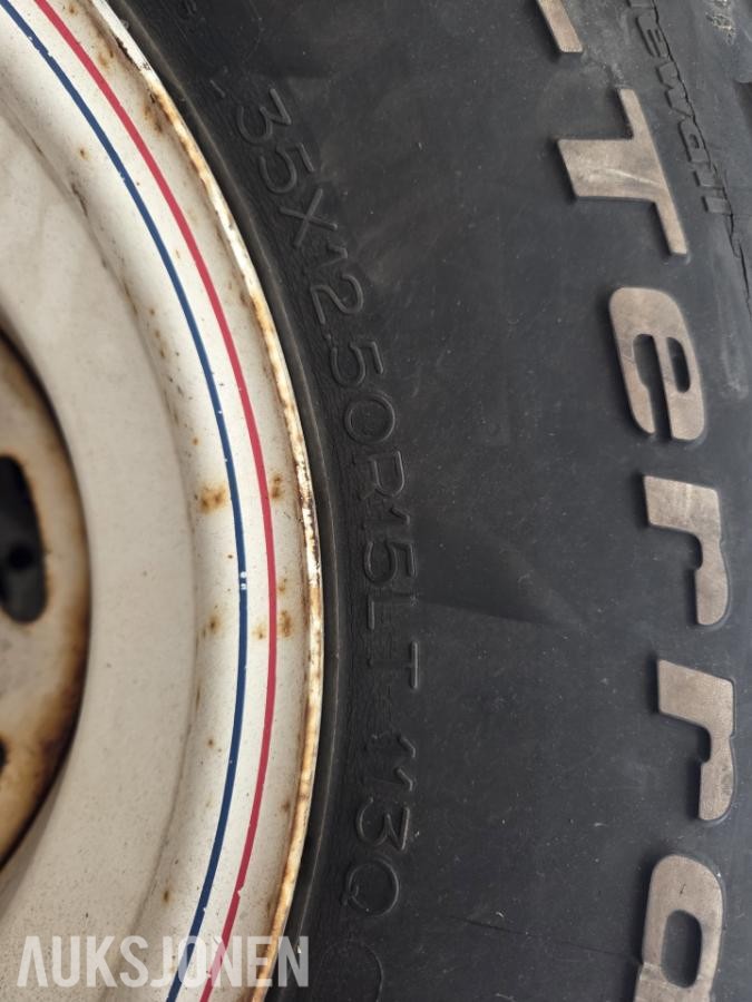 4 stk Offraoad Dekk 35x1250R15LT1130, Boltsirkel 8x165.1