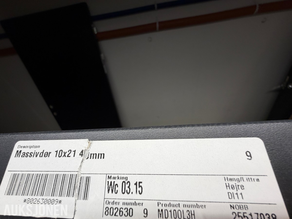 SWEDOOR MASSIVE INNERDØRER 10X21 - 2STK