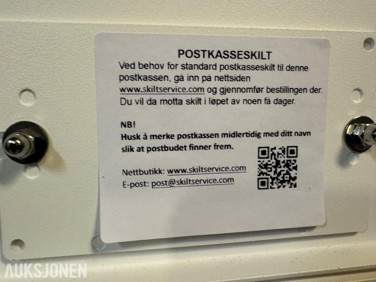 1 stk Postkasseseksjon - 10 postkasseenheter