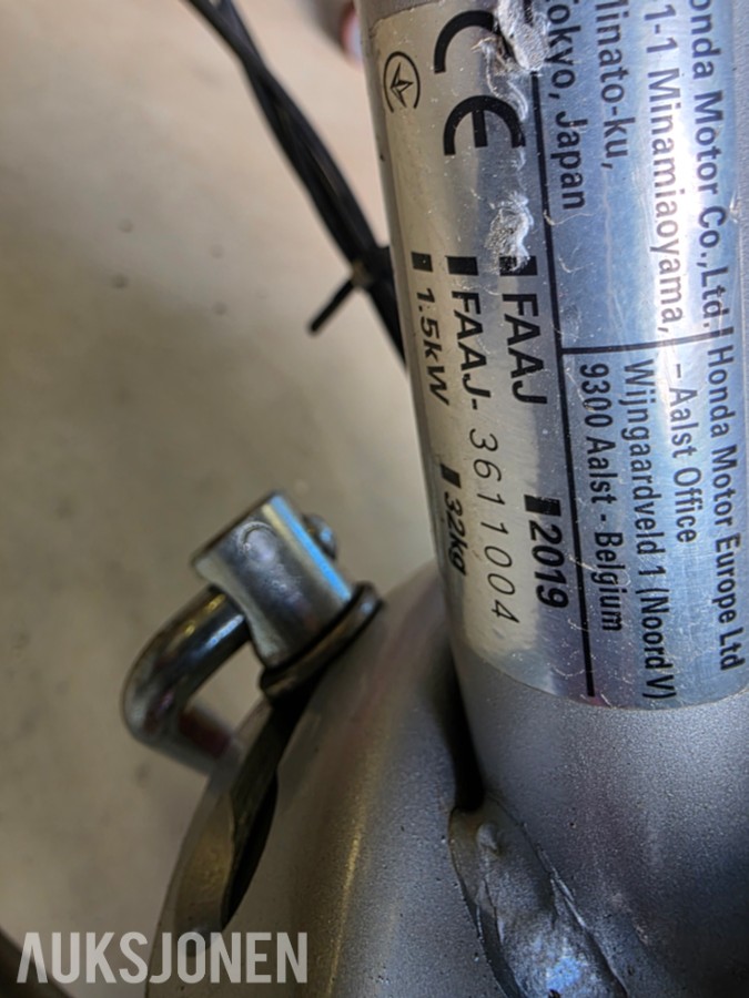 2019 Honda FG 220 Jordfreser