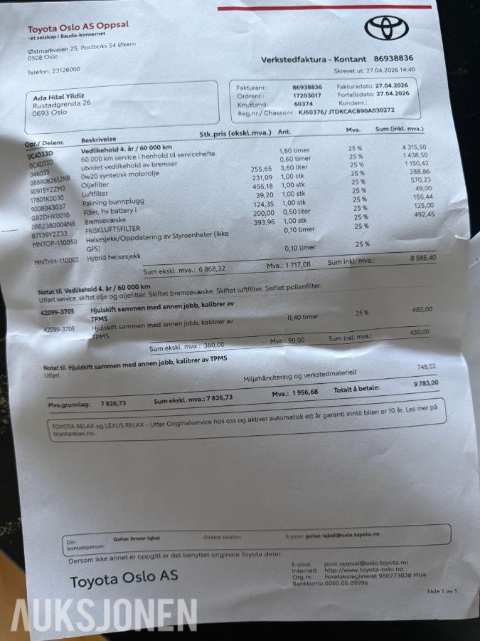 2023 Toyota Yaris Cross, 1,5 Hybrid AWD-i, 65000km