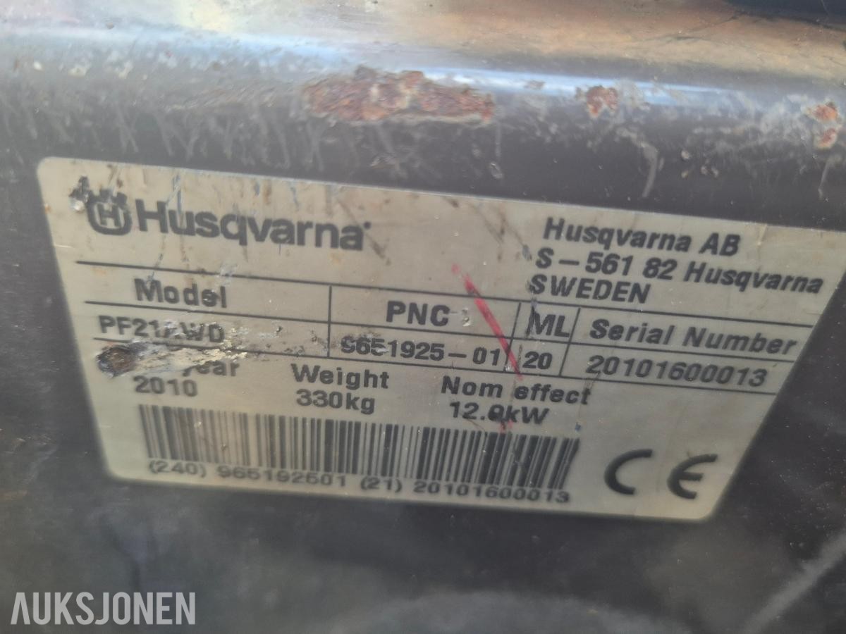 2010 Husqvarna PF21 AWD Rider / plenklipper / gressklipper
