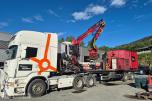 2005 Scania R500 LA med hogstmaskin og fliskutter