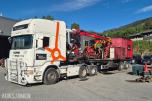 2005 Scania R500 LA med hogstmaskin og fliskutter