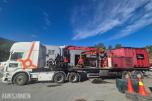 2005 Scania R500 LA med hogstmaskin og fliskutter