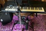 Keyboard med diverse utstyr Technics KN5000 og Peavey