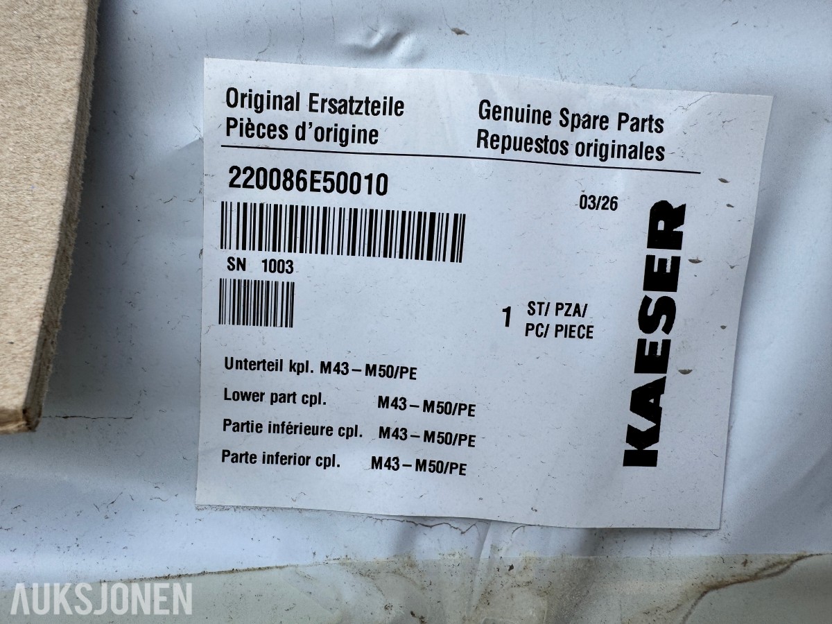 2026 Kaeser M43-M50/PE ramme til transportabel kompressor