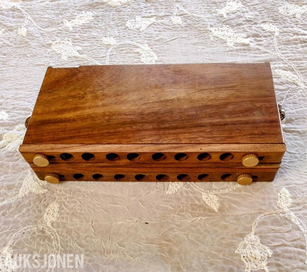 Reisesjakk / cribbage kombinasjonssett (1950-tallet)