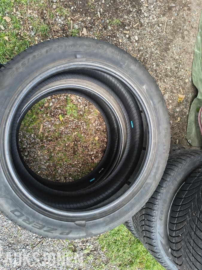 2 stk sommerdekk, Pirelli P zero 1522 265/45 R21 