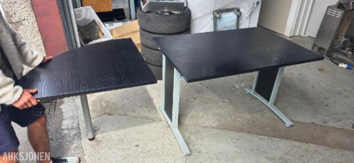 3 stk kontorbord - elektrisk hev og senk